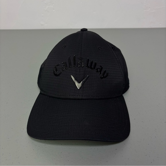 Callaway Men's Golf Hat Black Adjustable Athletic Activewear Cap Polyester - Picture 1 of 8